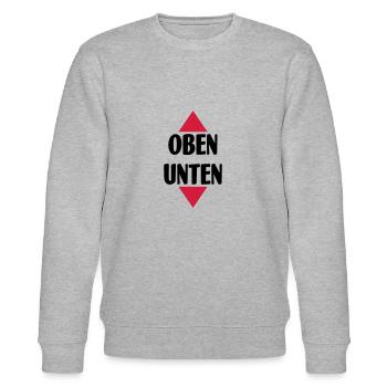 Oben unten - Stanley/Stella Unisex Bio-Sweatshirt CHANGER  - Grau meliert - Vorne - Nik (191cm) & Marisol (170cm)