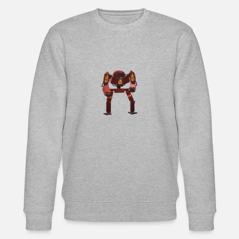 dunkelrot - Stanley/Stella Unisex Bio-Sweatshirt CHANGER  - Grau meliert