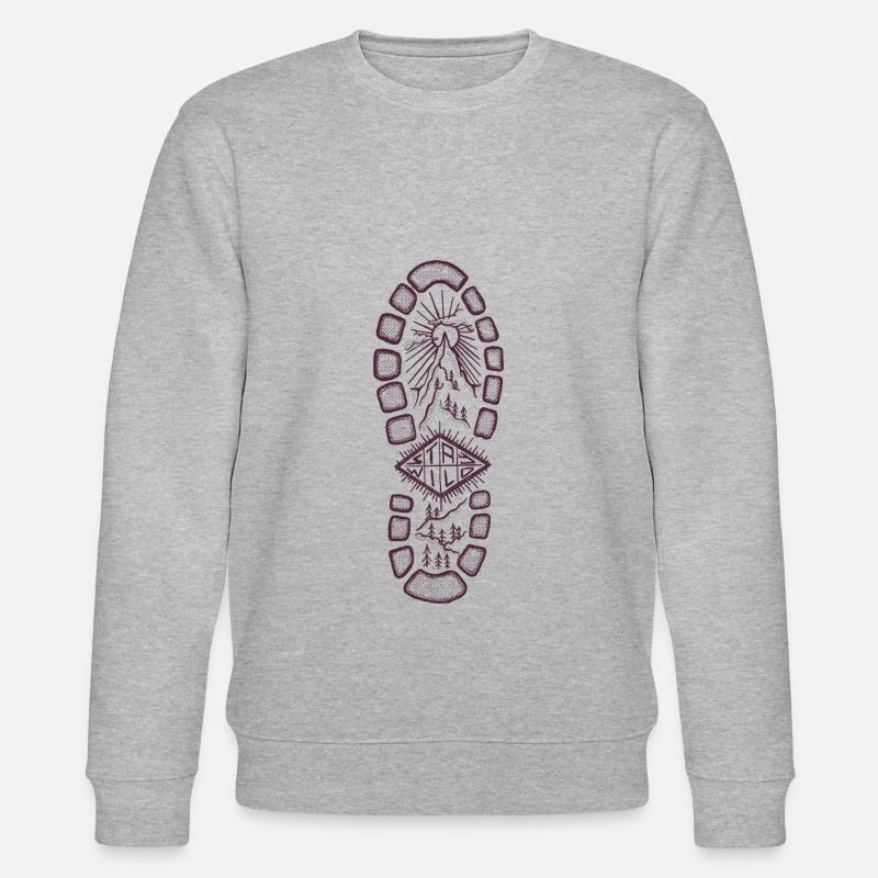 Stay wild red - Stanley/Stella Unisex Bio-Sweatshirt CHANGER  - Grau meliert