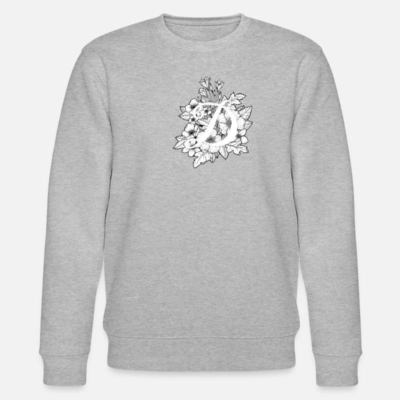 Initiale D - Stanley/Stella Unisex Bio-Sweatshirt CHANGER  - Grau meliert