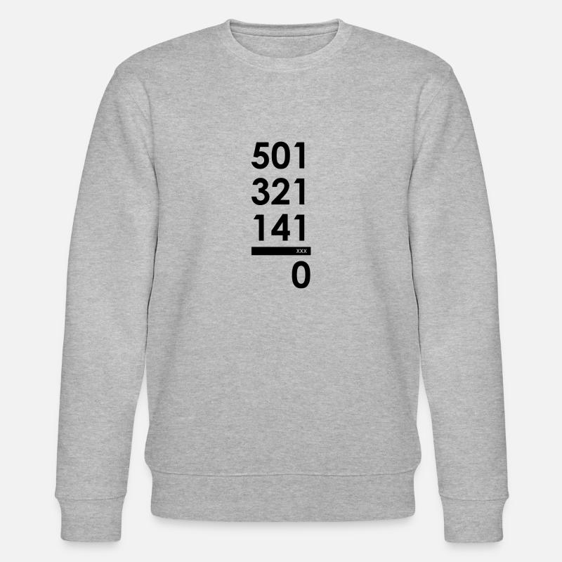 Neuf entrées - Noir - Sweat bio CHANGER Stanley/Stella Unisexe - gris chiné