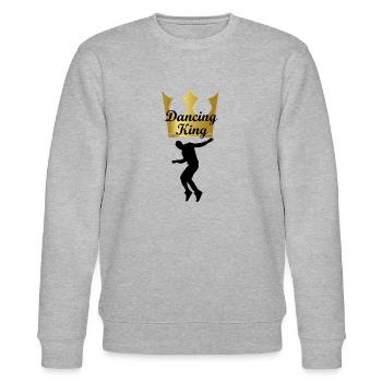 Dancing Dance Music - Stanley/Stella Unisex Bio-Sweatshirt CHANGER  - Grau meliert - Vorne - Nik (191cm) & Marisol (170cm)
