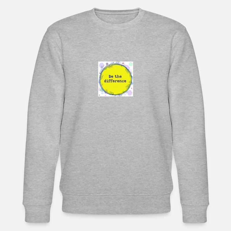 Be the difference - Stanley/Stella CHANGER Unisex Organic Sweatshirt - heather grey
