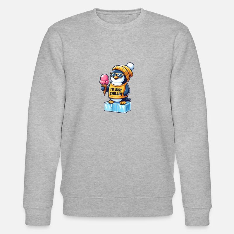 Pinguin - Stanley/Stella Unisex Bio-Sweatshirt CHANGER  - Grau meliert