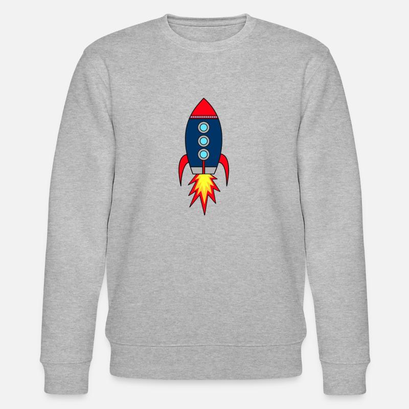 Rocketman * Raketenstart - Stanley/Stella Unisex Bio-Sweatshirt CHANGER  - Grau meliert