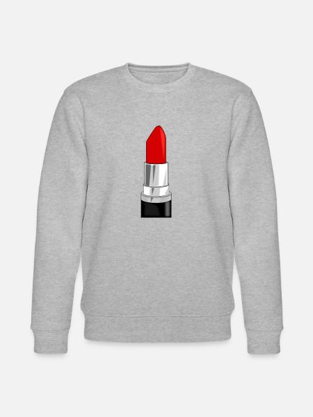 lipstick - Lippenstift rot - Stanley/Stella Unisex Bio-Sweatshirt CHANGER - Grau meliert