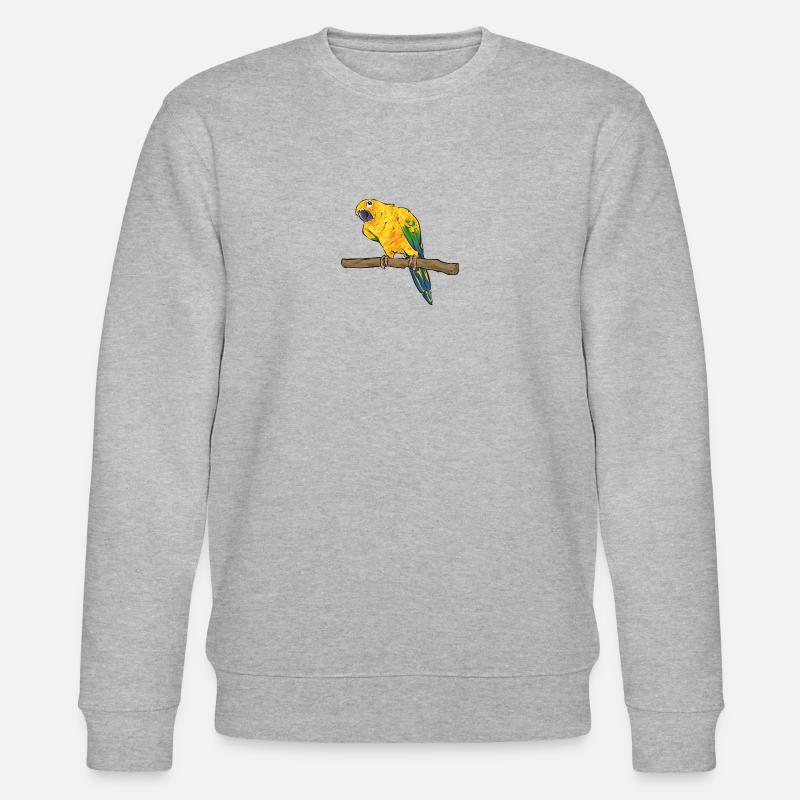 Parakeet, Parrot, Parakeet, Bird - Stanley/Stella CHANGER Unisex Organic Sweatshirt - heather grey