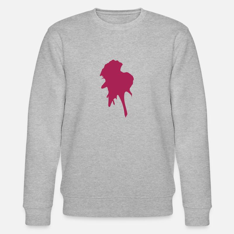 klecks muster - Motivfarbwechsel möglich - Stanley/Stella Unisex Bio-Sweatshirt CHANGER  - Grau meliert