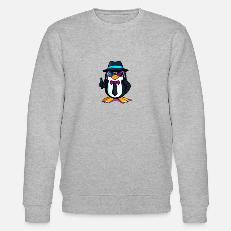 Agent Pinguin - Stanley/Stella Unisex Bio-Sweatshirt CHANGER  - Grau meliert