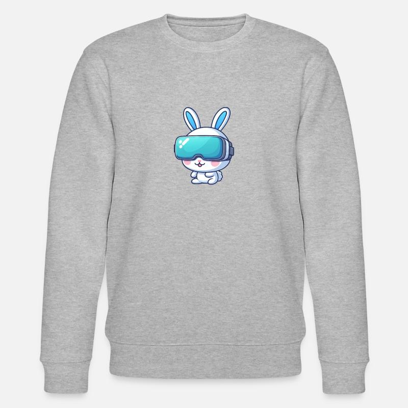 VR Gaming Bunny : Aventures virtuelles - Sweat bio CHANGER Stanley/Stella Unisexe - gris chiné