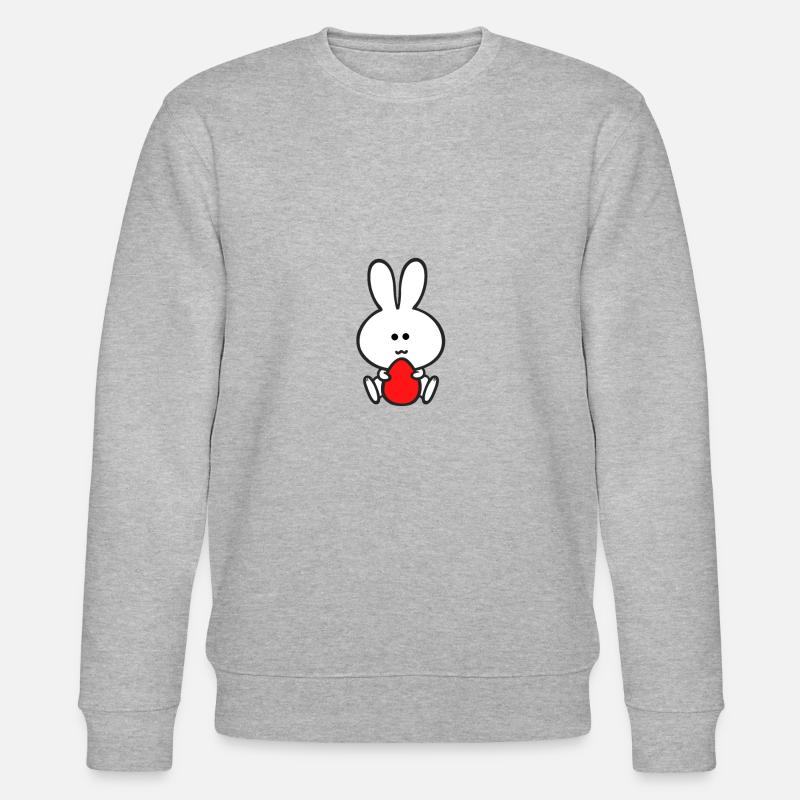 Easter bunny Easter eggs - Stanley/Stella CHANGER Unisex Organic Sweatshirt - heather grey