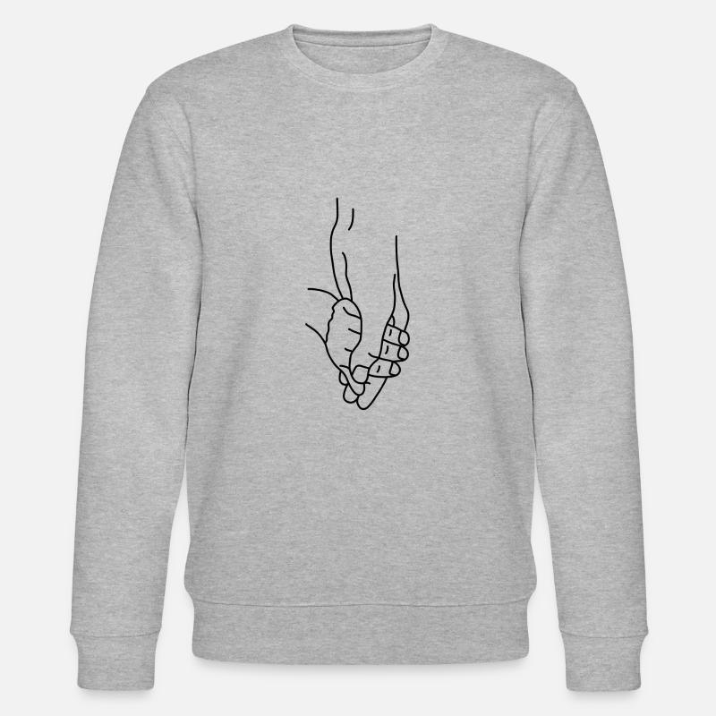 Main de parent enfant - Sweat bio CHANGER Stanley/Stella Unisexe - gris chiné