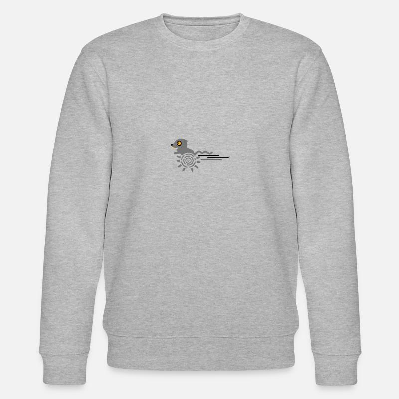 Rennmaus / Running Gerbil (3c) - Sweat bio CHANGER Stanley/Stella Unisexe - gris chiné