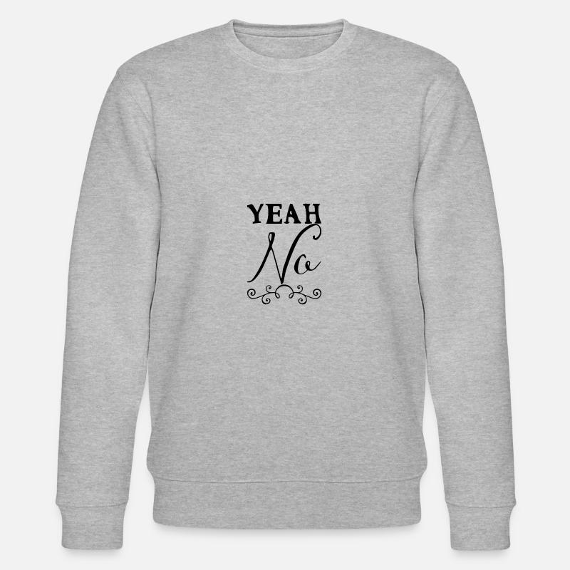 Yeah Nein - Stanley/Stella Unisex Bio-Sweatshirt CHANGER  - Grau meliert