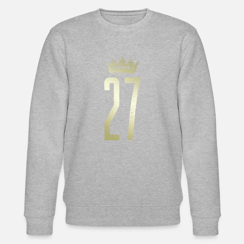 27 couronne numérique - Sweat bio CHANGER Stanley/Stella Unisexe - gris chiné