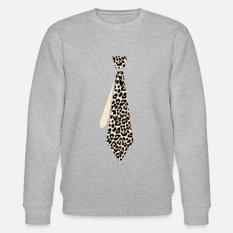 Krawatte Leopard - Stanley/Stella Unisex Bio-Sweatshirt CHANGER  - Grau meliert