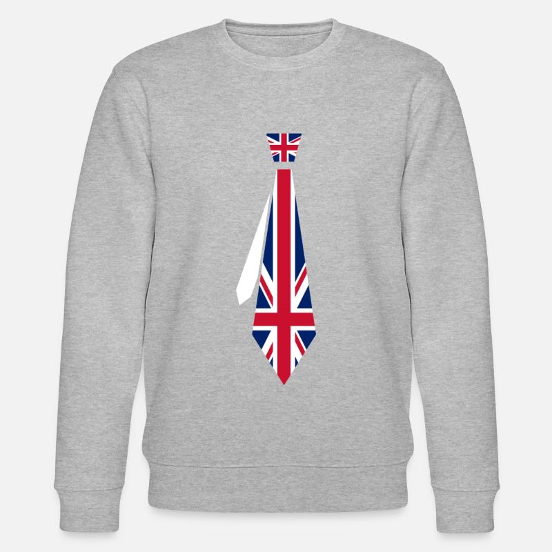 Krawatte Great Britain - Stanley/Stella Unisex Bio-Sweatshirt CHANGER  - Grau meliert