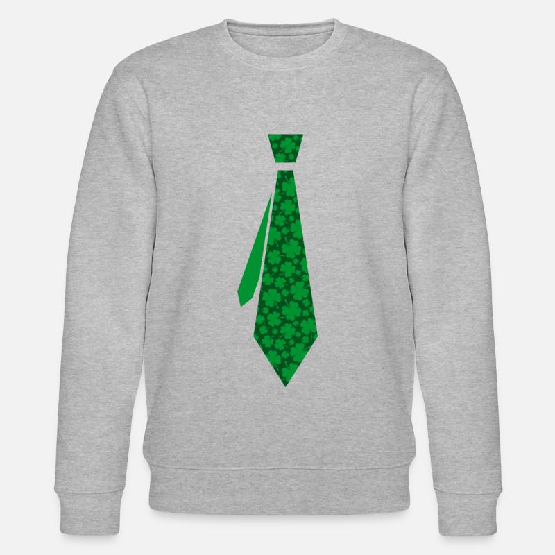 Krawatte Kleblatt - Stanley/Stella Unisex Bio-Sweatshirt CHANGER  - Grau meliert