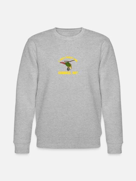 Perruche Molina Perroquet Perruche oiseau - Sweat bio CHANGER Stanley/Stella Unisexe - gris chiné