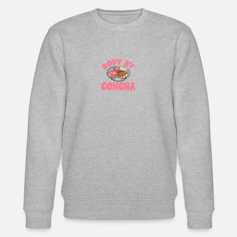 Concha Hispanic Mexican Pan Dulce - Stanley/Stella CHANGER Unisex Organic Sweatshirt - heather grey
