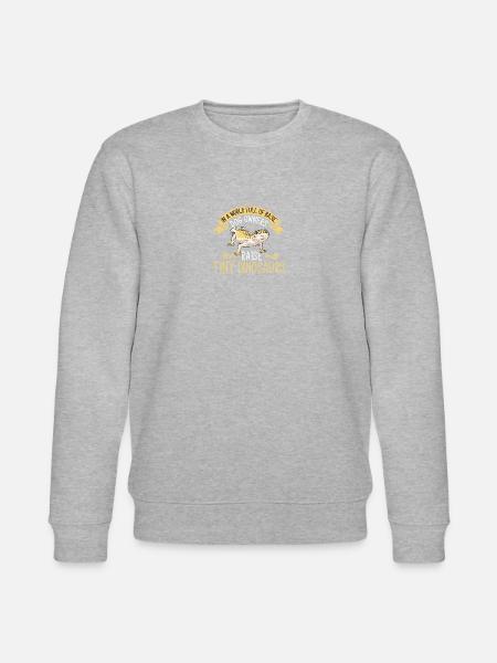 Leopard Gecko Reptile Pet Gecko - Stanley/Stella CHANGER Unisex Organic Sweatshirt - heather grey