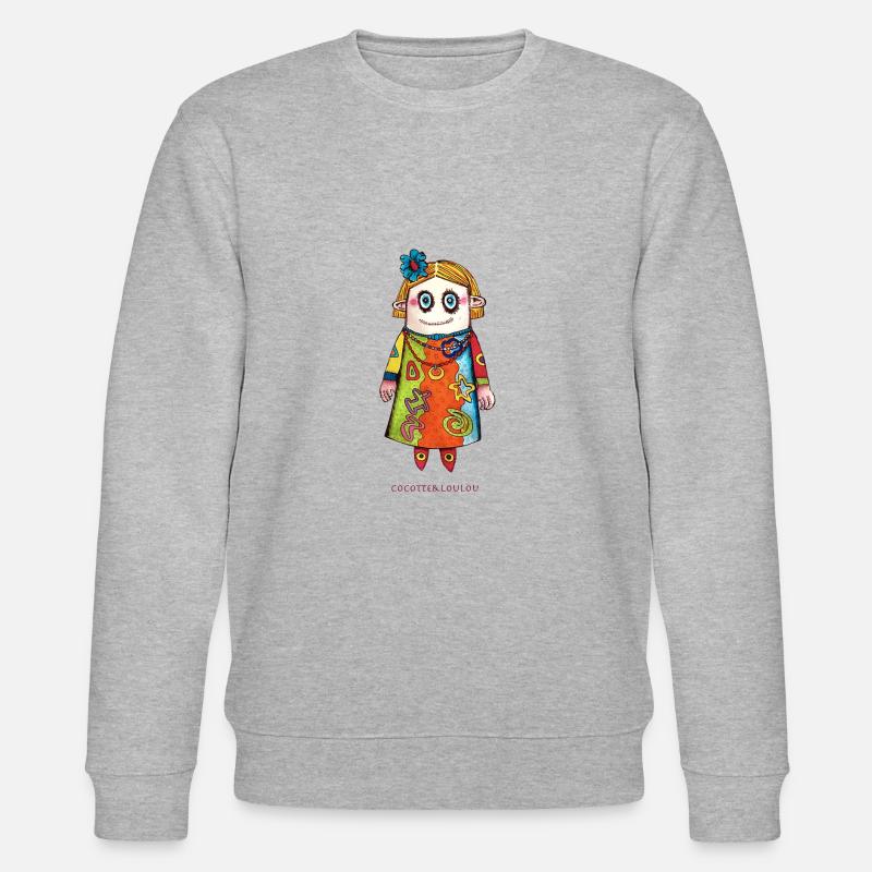 Vauda die Puppe - Stanley/Stella Unisex Bio-Sweatshirt CHANGER  - Grau meliert