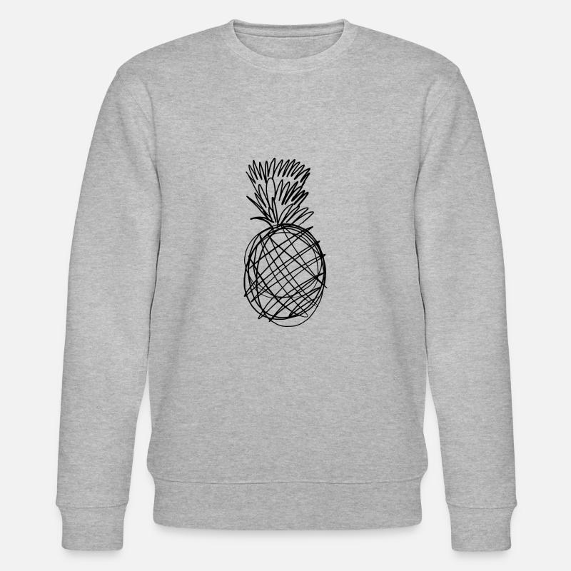 Ananas - Stanley/Stella Unisex Bio-Sweatshirt CHANGER  - Grau meliert