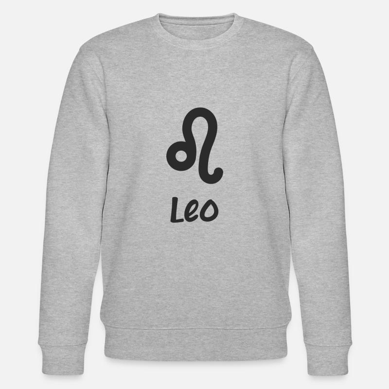 Sternzeichen Löwe - Stanley/Stella Unisex Bio-Sweatshirt CHANGER  - Grau meliert