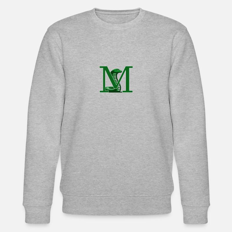 lettre M - Sweat bio CHANGER Stanley/Stella Unisexe - gris chiné