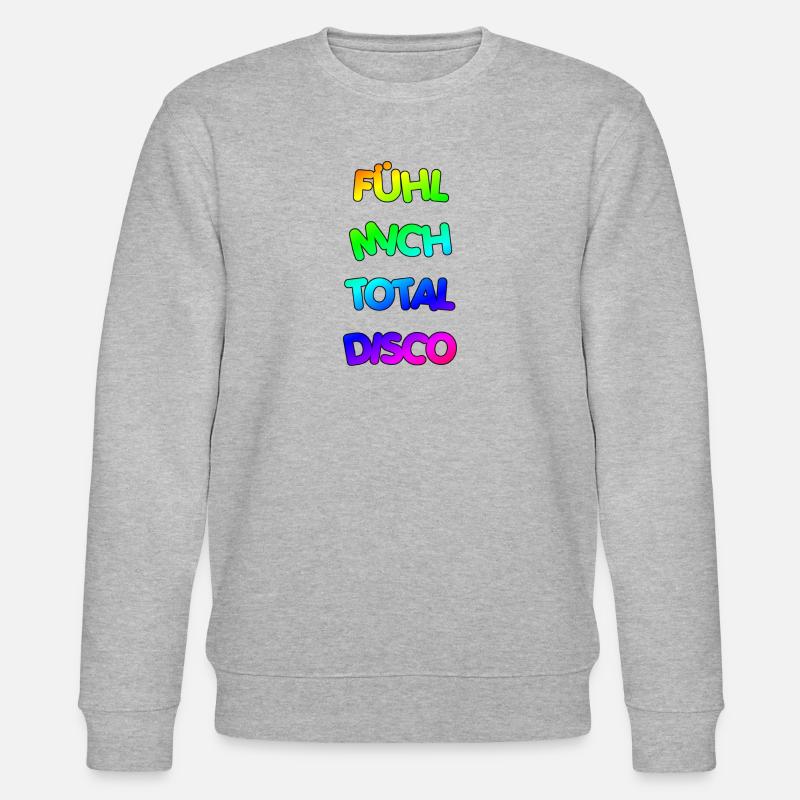 FÜHL MICH TOTAL DISCO - Stanley/Stella Unisex Bio-Sweatshirt CHANGER  - Grau meliert