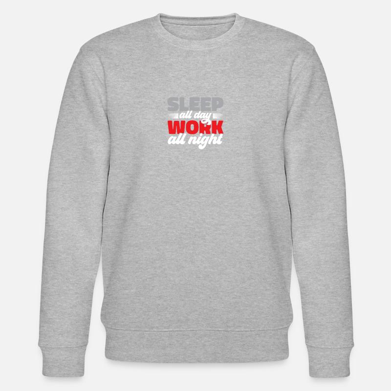 Infirmière de nuit - Sweat bio CHANGER Stanley/Stella Unisexe - gris chiné