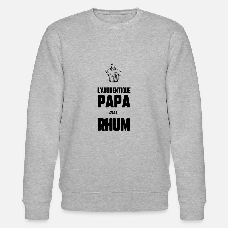 Papa au rhum - Sweat bio CHANGER Stanley/Stella Unisexe - gris chiné