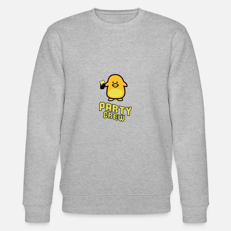 party crew - Stanley/Stella Unisex Bio-Sweatshirt CHANGER  - Grau meliert