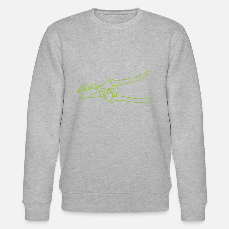 Gartenschere Rosenschere - Stanley/Stella Unisex Bio-Sweatshirt CHANGER  - Grau meliert