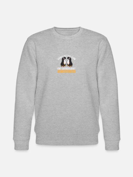 Bernedoodle Dog - Stanley/Stella CHANGER Unisex Organic Sweatshirt - heather grey