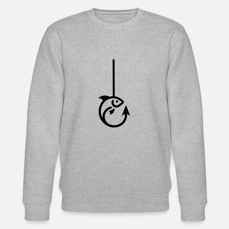 Poisson à l’hameçon - Sweat bio CHANGER Stanley/Stella Unisexe - gris chiné