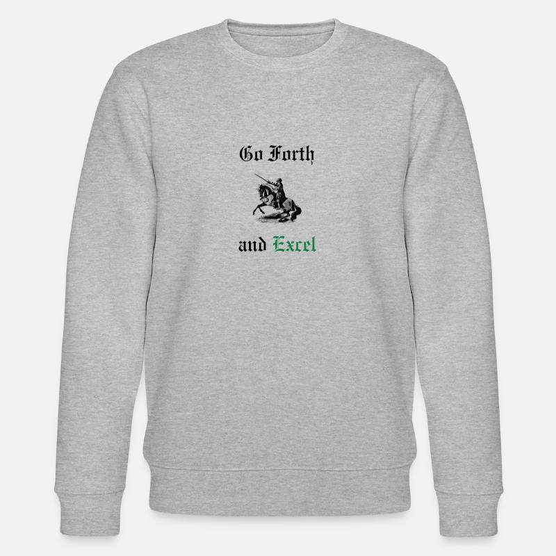 Go Forth and Excel - Stanley/Stella CHANGER Unisex Organic Sweatshirt - heather grey