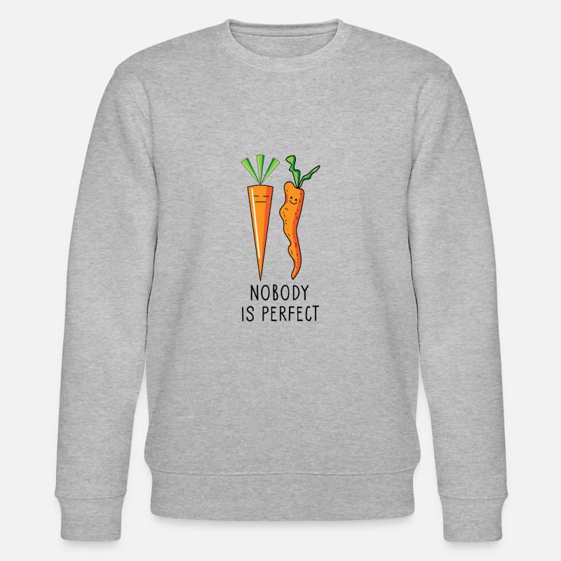 Keiner ist perfekt - Stanley/Stella Unisex Bio-Sweatshirt CHANGER  - Grau meliert
