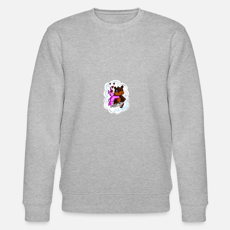 Drück mich - Stanley/Stella Unisex Bio-Sweatshirt CHANGER  - Grau meliert