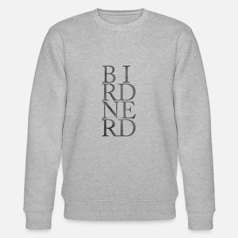 BIRDNERD - Stanley/Stella Unisex Bio-Sweatshirt CHANGER  - Grau meliert