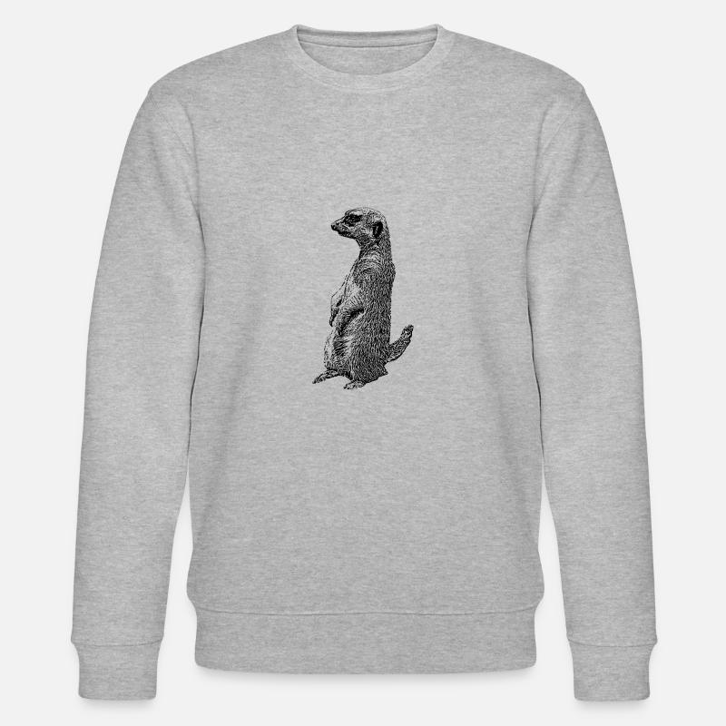 Erdmaennchen - Stanley/Stella Unisex Bio-Sweatshirt CHANGER  - Grau meliert