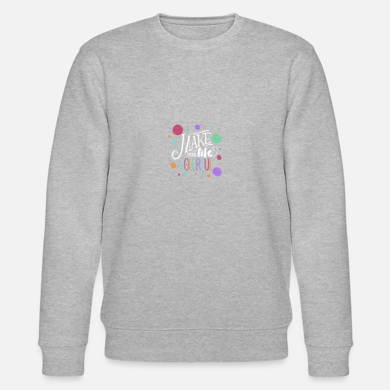 machen Sie Ihr Leben bunt - Stanley/Stella Unisex Bio-Sweatshirt CHANGER  - Grau meliert