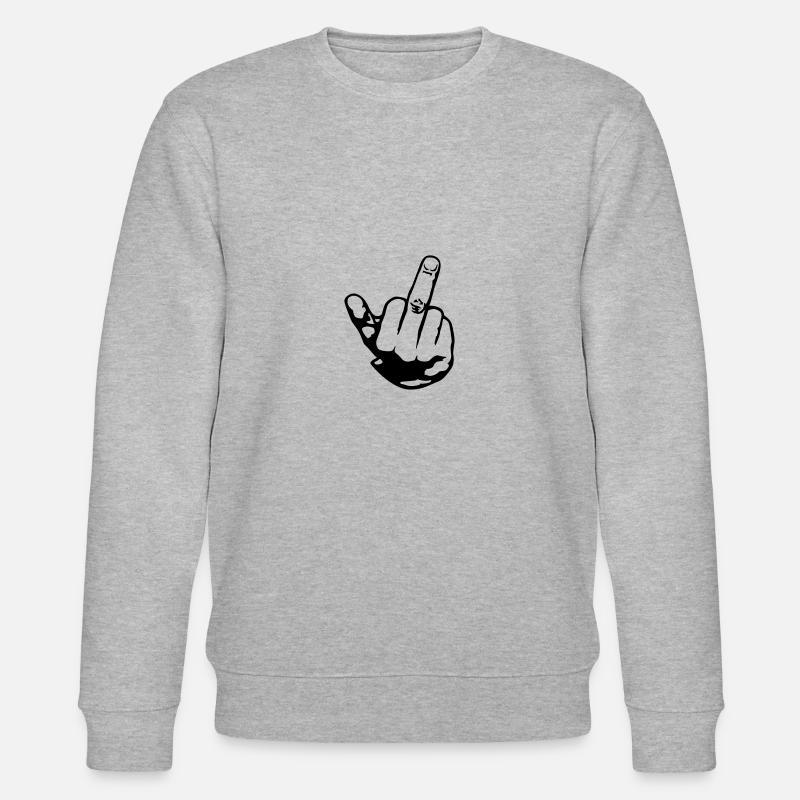 Finger - Stanley/Stella Unisex Bio-Sweatshirt CHANGER  - Grau meliert