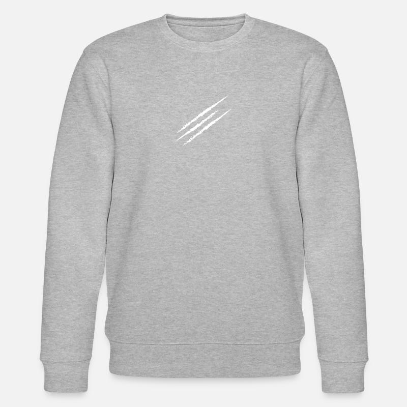 Lignes blanches - Sweat bio CHANGER Stanley/Stella Unisexe - gris chiné