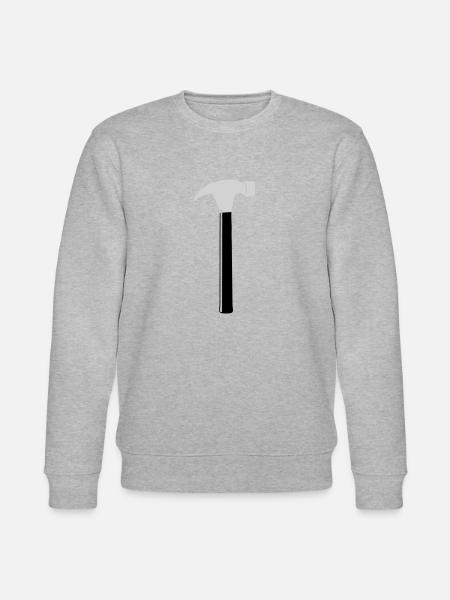 Tool Hammer - Stanley/Stella CHANGER Unisex Organic Sweatshirt - heather grey