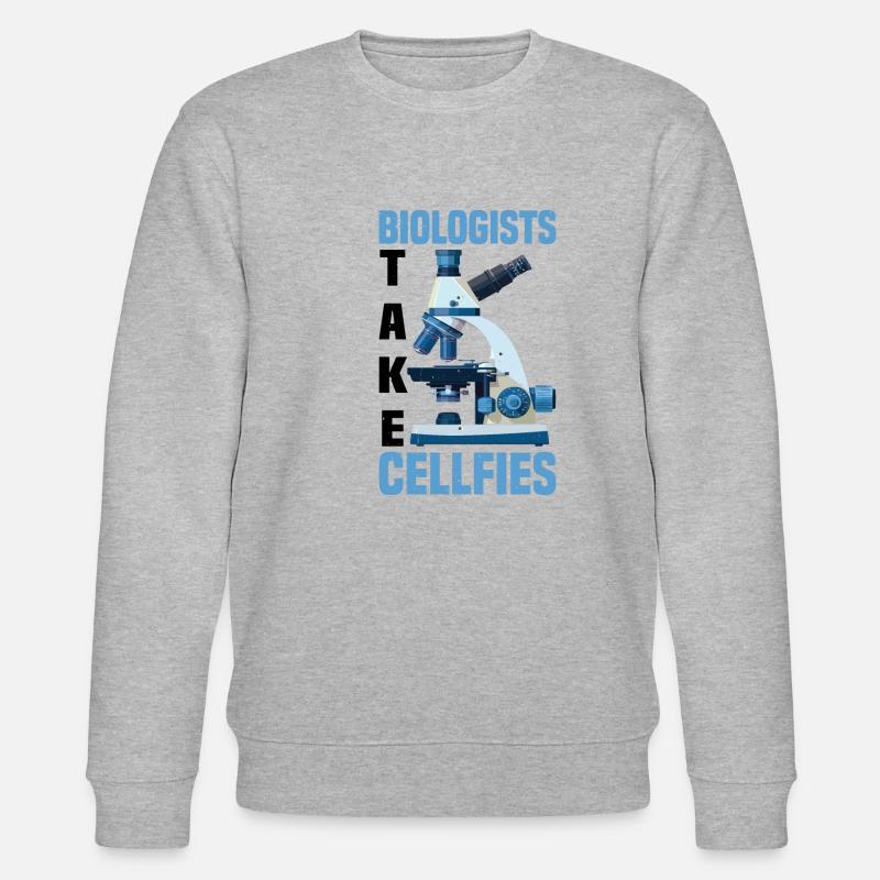 Biologists Take Cellfies 2 - Stanley/Stella Unisex Bio-Sweatshirt CHANGER  - Grau meliert
