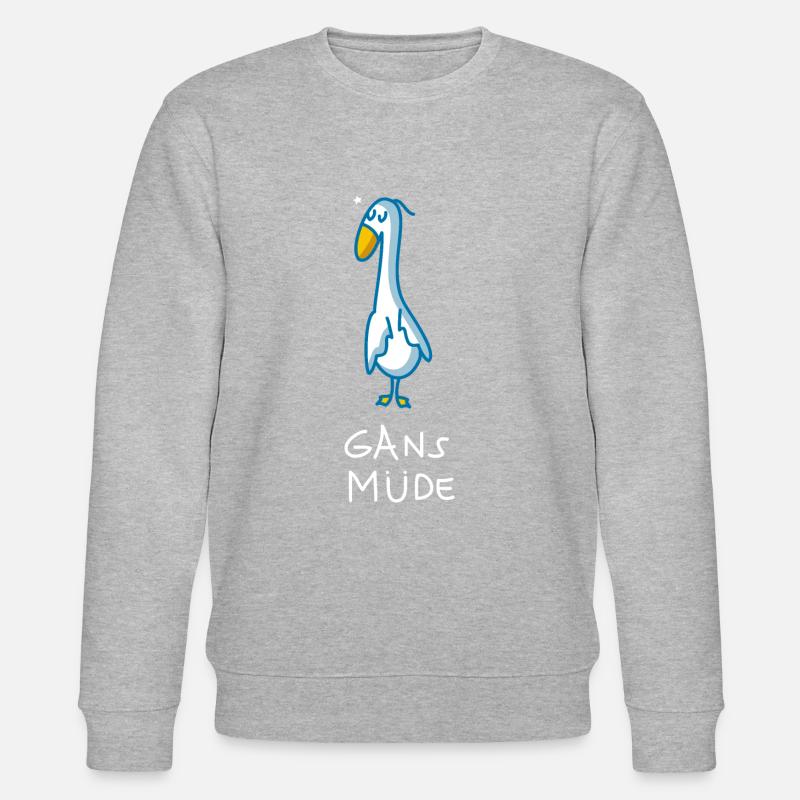 Gans müde - Stanley/Stella Unisex Bio-Sweatshirt CHANGER  - Grau meliert