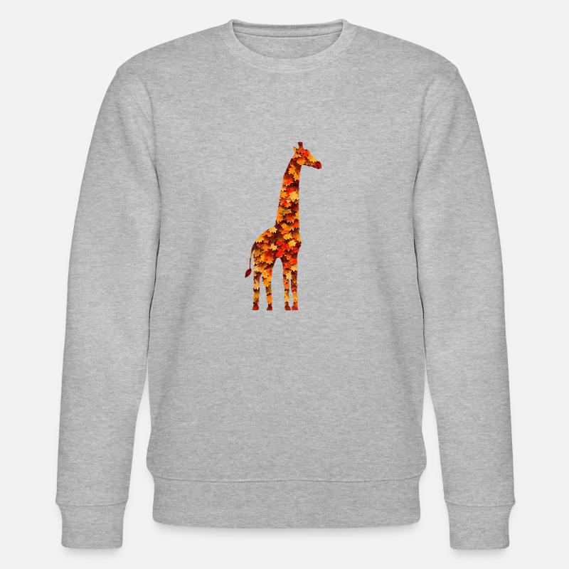 Herbstgiraffe - Stanley/Stella Unisex Bio-Sweatshirt CHANGER - Grau meliert