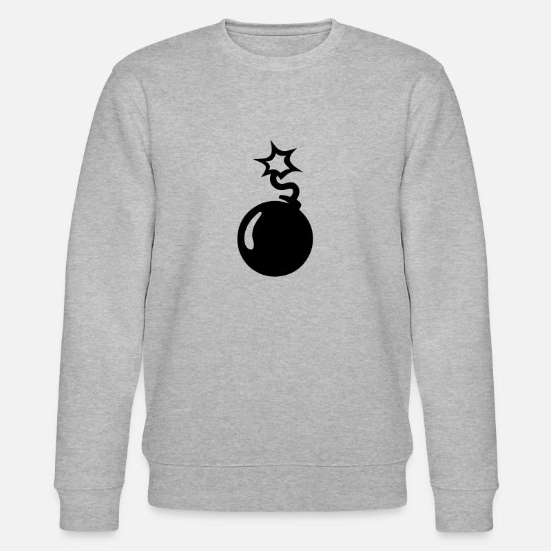 bombe meche explose icon 2101 - Sweat bio CHANGER Stanley/Stella Unisexe - gris chiné