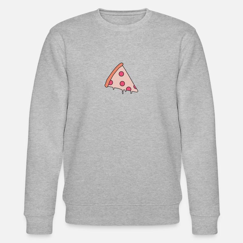 Pizza Slice - Stanley/Stella Unisex Bio-Sweatshirt CHANGER  - Grau meliert